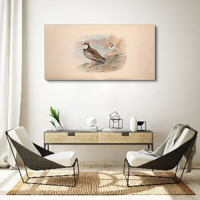 Canvas schilderij Vogels over het water