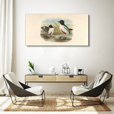 Canvas schilderij Vogels over het water