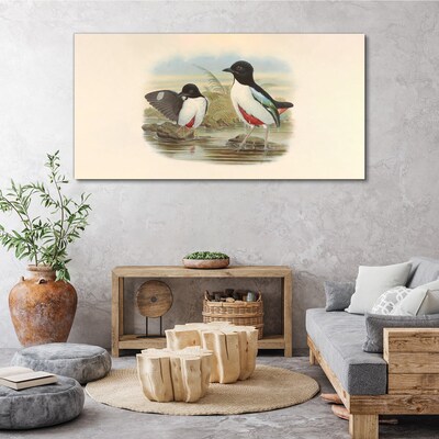 Canvas schilderij Vogels over het water