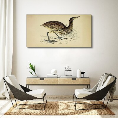 Foto op canvas Vogelpatroon op een natuurachtergrond