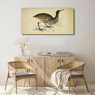 Foto op canvas Vogelpatroon op een natuurachtergrond