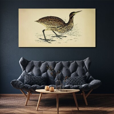 Foto op canvas Vogelpatroon op een natuurachtergrond