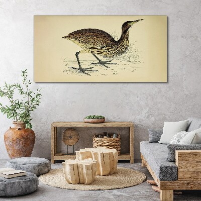 Foto op canvas Vogelpatroon op een natuurachtergrond