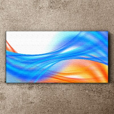 Canvas schilderij Golven van kleur in harmonie