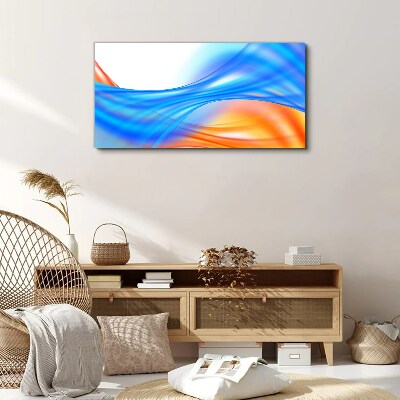 Canvas schilderij Golven van kleur in harmonie