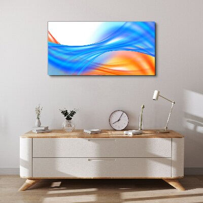 Canvas schilderij Golven van kleur in harmonie