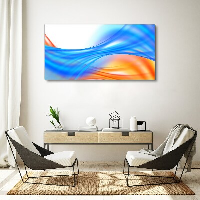 Canvas schilderij Golven van kleur in harmonie