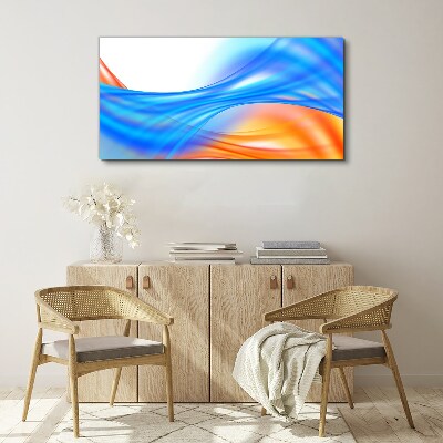 Canvas schilderij Golven van kleur in harmonie