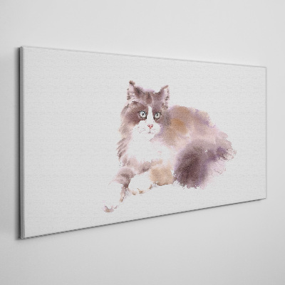 Canvas schilderij De droom van een kat