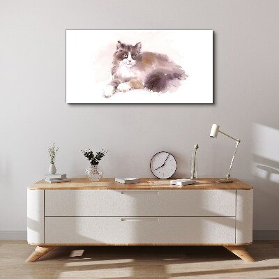 Canvas schilderij De droom van een kat