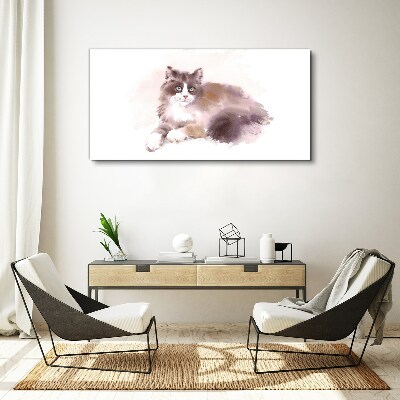 Canvas schilderij De droom van een kat