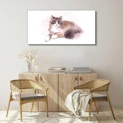 Canvas schilderij De droom van een kat