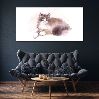 Canvas schilderij De droom van een kat