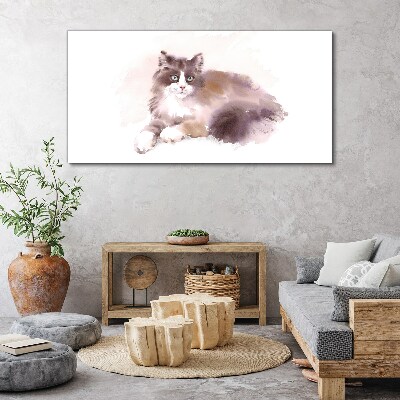 Canvas schilderij De droom van een kat