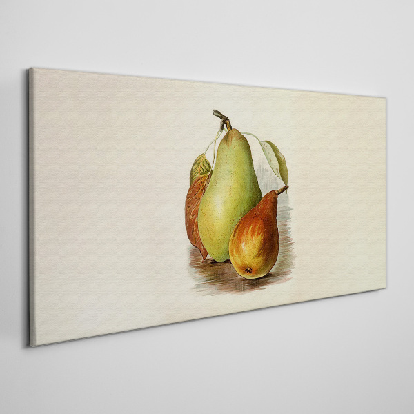 Schilderij op doek Fruitsamenstelling van peren