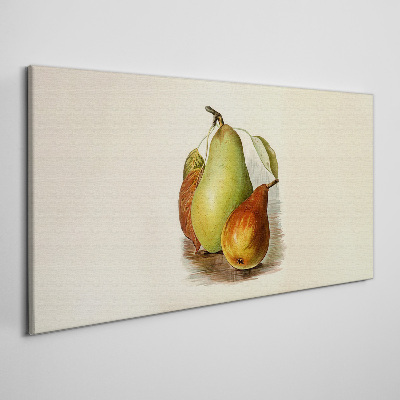 Schilderij op doek Fruitsamenstelling van peren