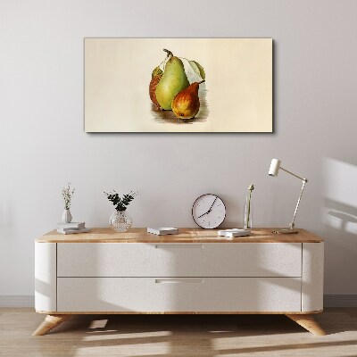Schilderij op doek Fruitsamenstelling van peren