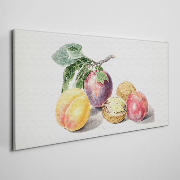 Foto op canvas Fruitboeket op een witte achtergrond