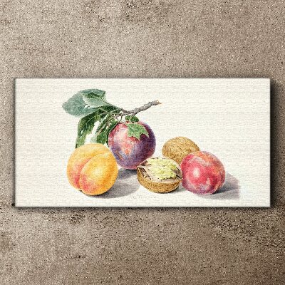 Foto op canvas Fruitboeket op een witte achtergrond