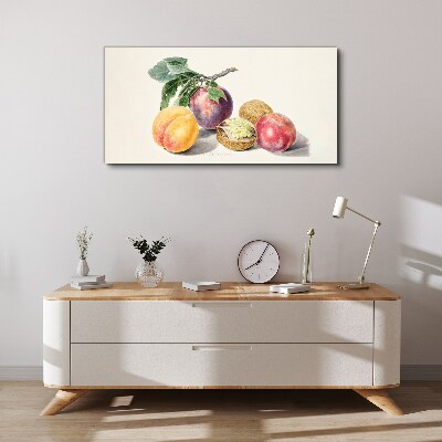 Foto op canvas Fruitboeket op een witte achtergrond