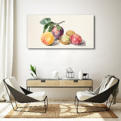 Foto op canvas Fruitboeket op een witte achtergrond