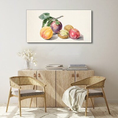 Foto op canvas Fruitboeket op een witte achtergrond