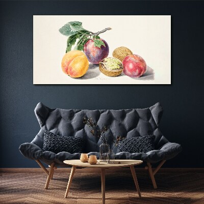 Foto op canvas Fruitboeket op een witte achtergrond