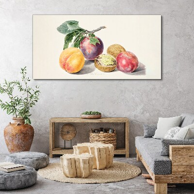 Foto op canvas Fruitboeket op een witte achtergrond