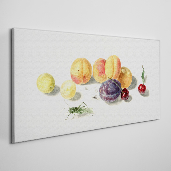 Foto op canvas Fruit op een witte achtergrond