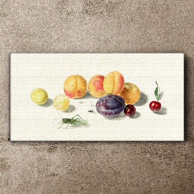 Foto op canvas Fruit op een witte achtergrond