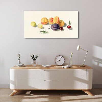 Foto op canvas Fruit op een witte achtergrond