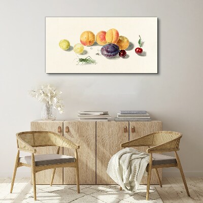 Foto op canvas Fruit op een witte achtergrond