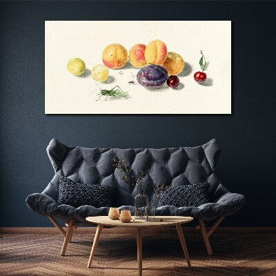Foto op canvas Fruit op een witte achtergrond