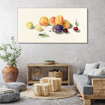 Foto op canvas Fruit op een witte achtergrond