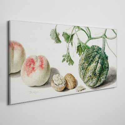 Schilderij op doek Fruit en noten in harmonie