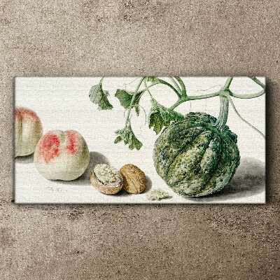 Schilderij op doek Fruit en noten in harmonie