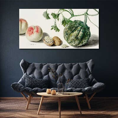 Schilderij op doek Fruit en noten in harmonie