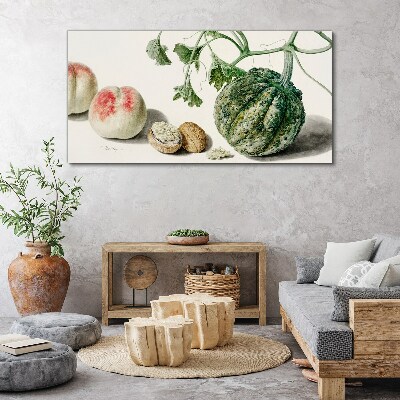 Schilderij op doek Fruit en noten in harmonie