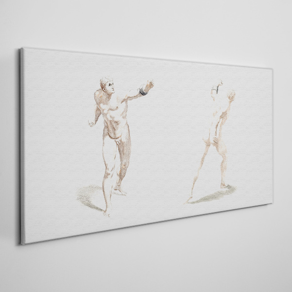 Schilderij op doek Beweging en expressie in de handeling