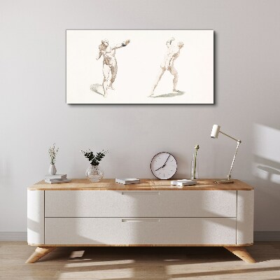 Schilderij op doek Beweging en expressie in de handeling