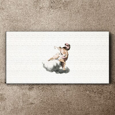 Foto op canvas Engel op een wolk