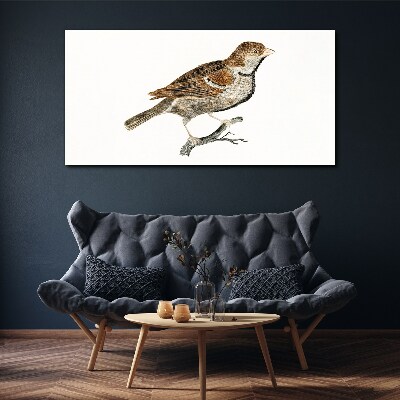 Foto op canvas Een gevleugelde vriend in een natuurlijke stijl