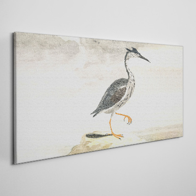 Foto op canvas Een trekvogel tegen de achtergrond van de natuur