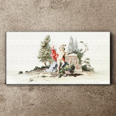 Foto op canvas Mythologische scène met fruit