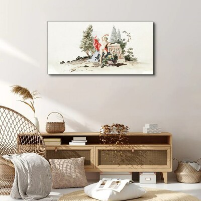 Foto op canvas Mythologische scène met fruit