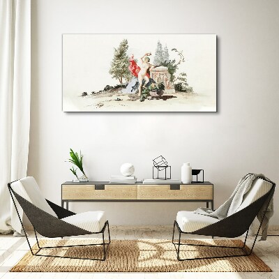 Foto op canvas Mythologische scène met fruit