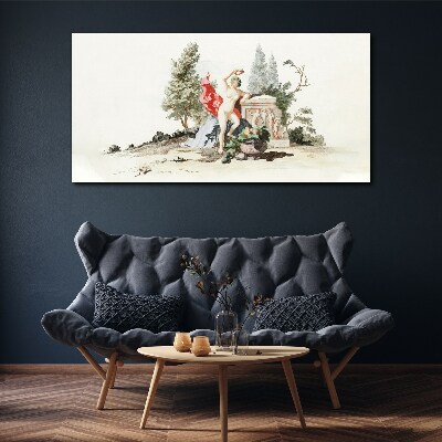 Foto op canvas Mythologische scène met fruit