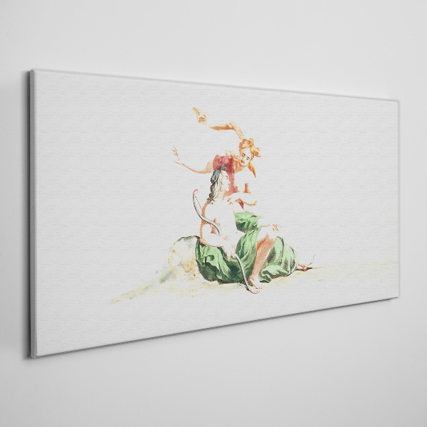 Canvas schilderij Liefde in de schaduw