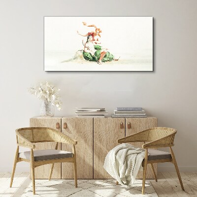 Canvas schilderij Liefde in de schaduw