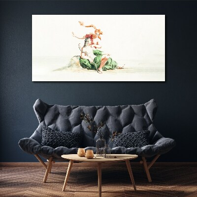 Canvas schilderij Liefde in de schaduw